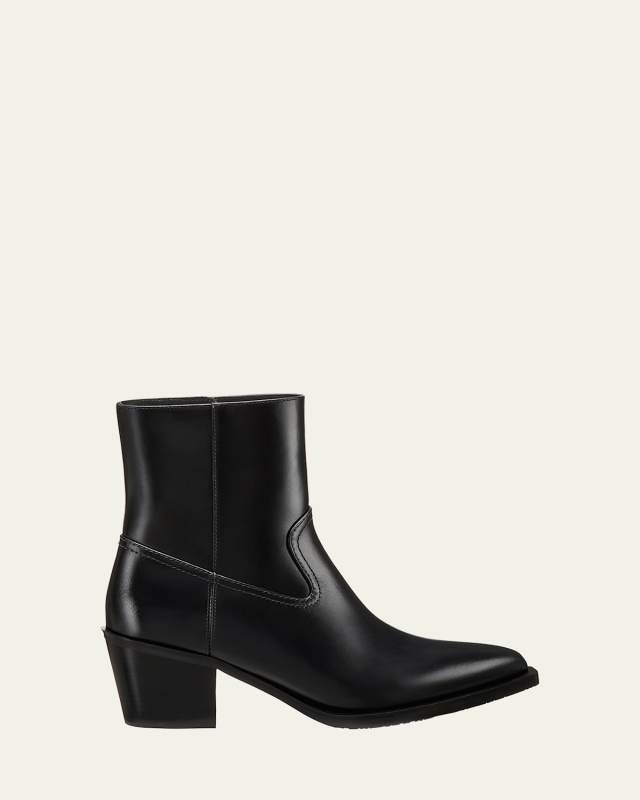 Tate Calfskin Western Booties